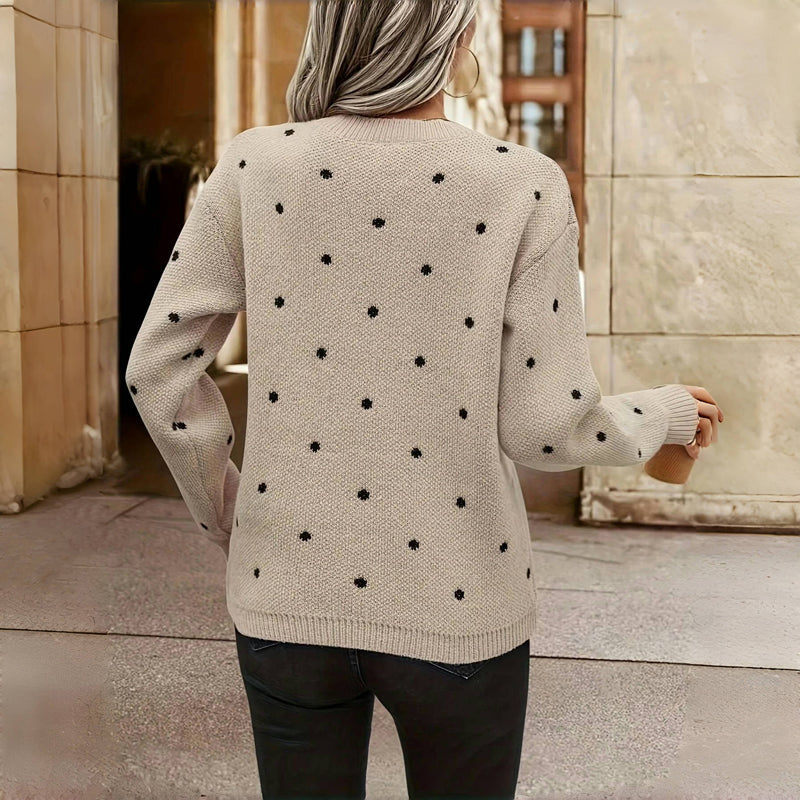 Ashbury™ | Polka Dot Knitted Sweater