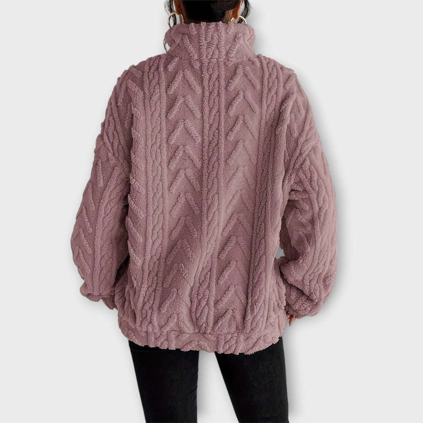 Ashbury™| Braided Zip-Up Pullover