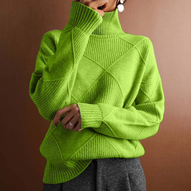 Noémie™ | Textured Turtleneck Knit Sweater