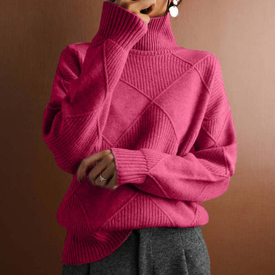 Noémie™ | Textured Turtleneck Knit Sweater