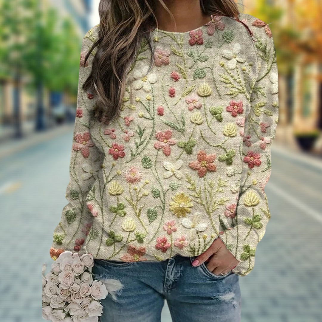 Ashbury™ | Floral Pattern Pullover for Women