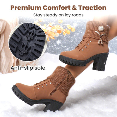 NORDICA™ | Thick Warm Chunky Heel Boots
