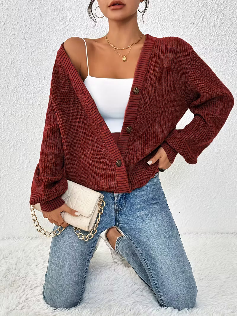 Ashbury™| Cozy Knit Button Cardigan