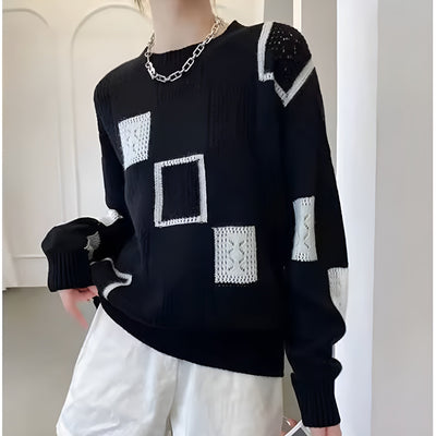 Hannah™ | Women's Geometric Knitted Sweater