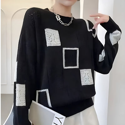 Hannah™ | Women's Geometric Knitted Sweater