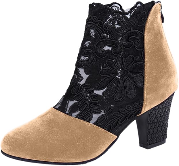 Capucine - Elegant Lace Ankle Boots